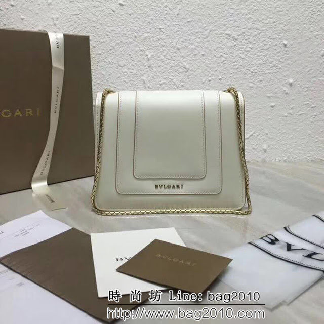 BVLGARI寶格麗 同步專櫃 單層蛇頭包 最新款牛皮鏈條單肩斜挎包 34559 FYD1292